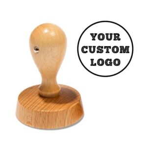 Home 37 Round Wooded Rubber Stamp