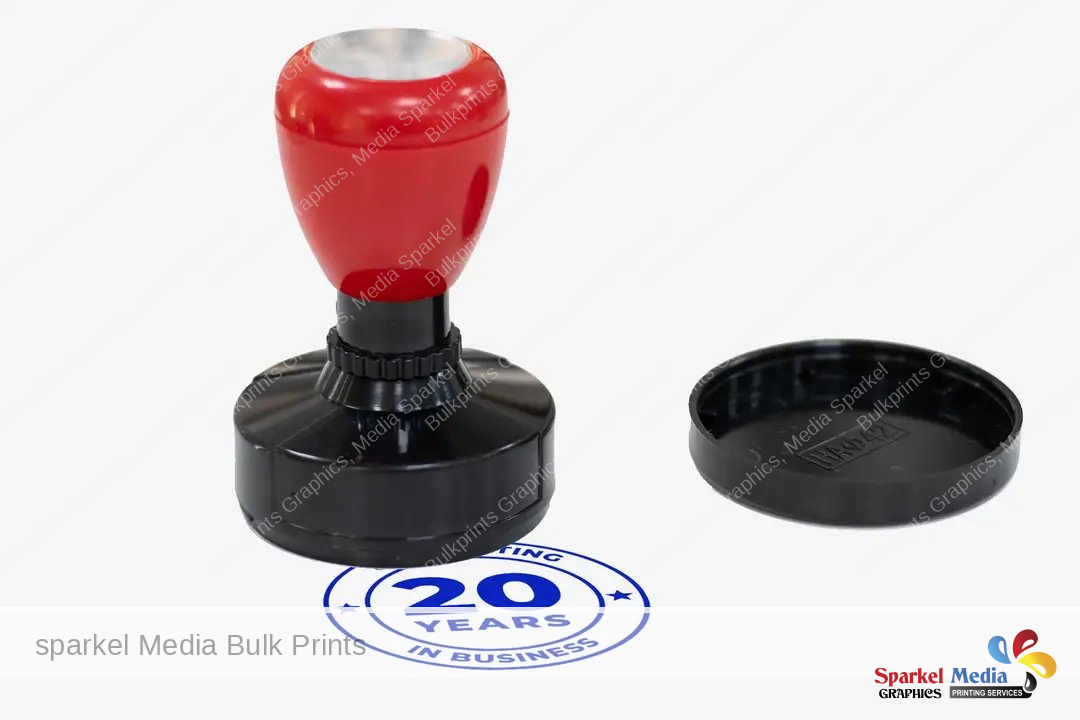 3D Circle Rubber Stamp