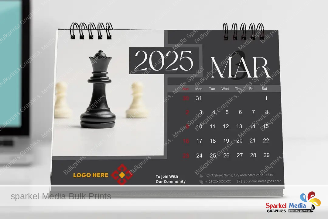 A5 Desktop Calendar (Landscape)